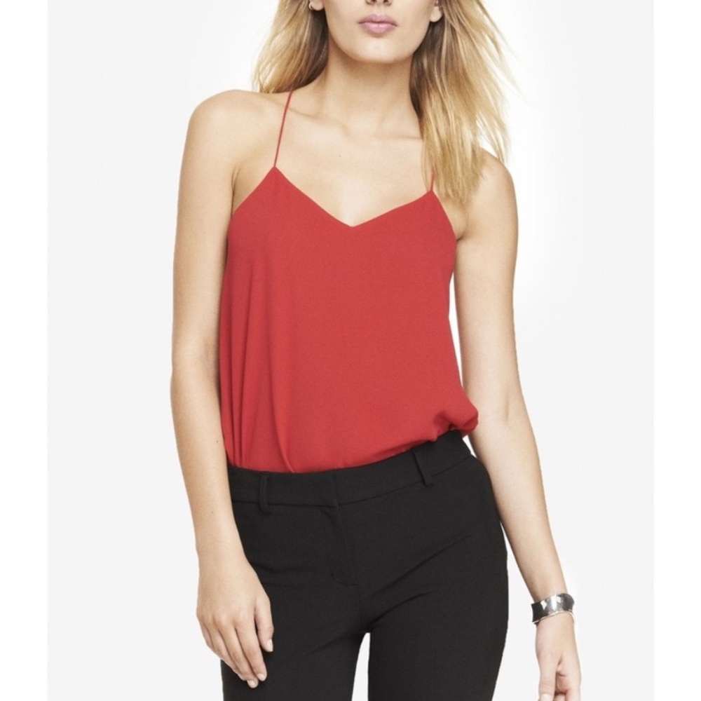 Express Red and Black Reversible Women's Camisole Top